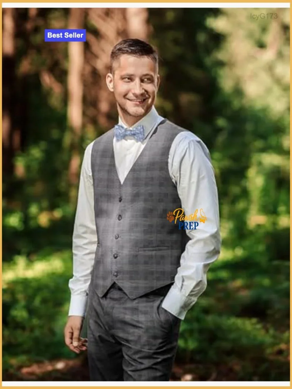 Self-Tied Bow Tie and Pocket Square Set, Floral Pattern, Polyester, Adjustable